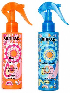 Amika The Wizard Detangling Primer + Hydro Rush Leave-In Conditioner Duo 6.7 oz